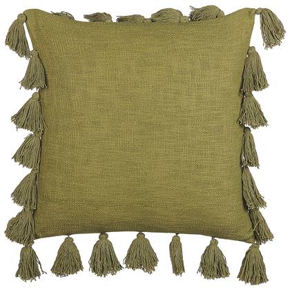 Beliani - LYNCHIS - Sierkussen - Groen - 45 x 45 cm - Katoen