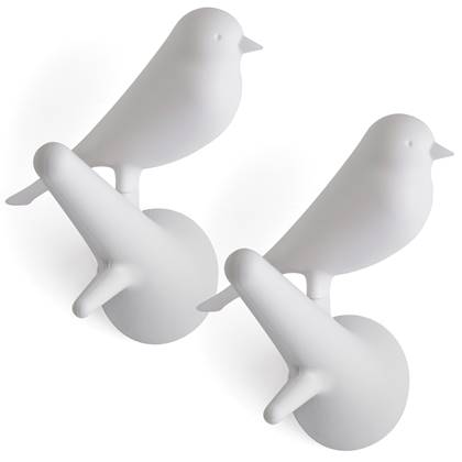 Qualy Vogel Kapstokhaken 2 st.