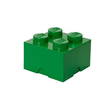 LEGO - Set van 4 - Opbergbox Brick 4, Groen - LEGO