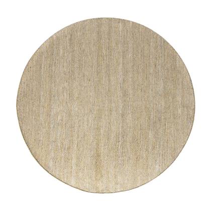 Interieur05 Vloerkleed Gerecycled Materiaal Rond Ciro Groen|Bruin-180 Ø - (L)