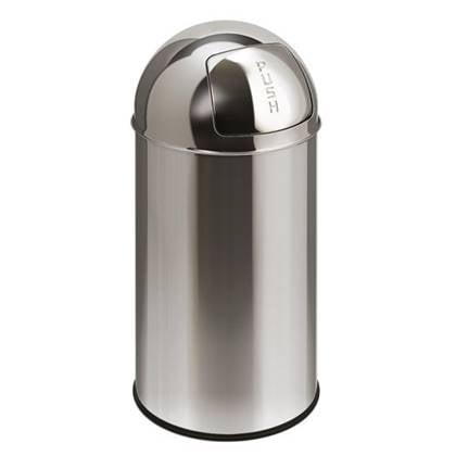 EKO Pushcan 40 L Zilver