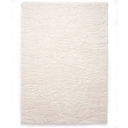 Tapeso Hoogpolig vloerkleed - Cozy Shaggy - - 80x150 cm Wit