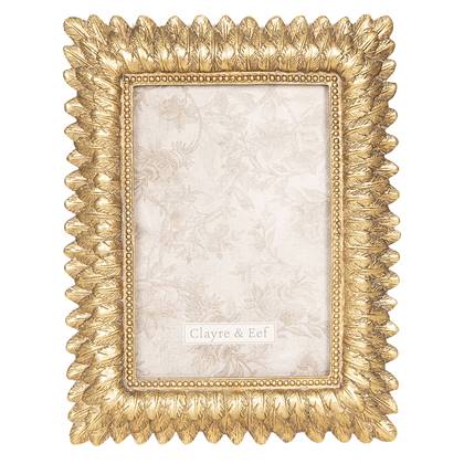 Clayre & Eef Fotolijst 10x15 cm Goudkleurig Kunststof