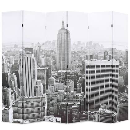 vidaXL-Kamerscherm-New-York-bij-daglicht-228x170-cm-zwart-en-wit