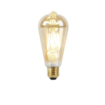 LUEDD E27 LED lamp ST64 dim to warm 8W 806 lm 2000-2700K Goud
