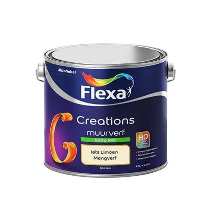 Flexa Creations Muurverf Extra Mat Iets Limoen 2,5 liter