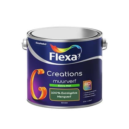 Flexa Creations Muurverf Extra Mat 100% Eucalyptus 2,5 liter