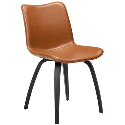 Dan-Form Glee Eetkamerstoel Vintage Bruin | Zwart