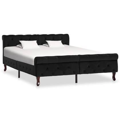 vidaXL Bedframe Zwart 140 x 200 cm