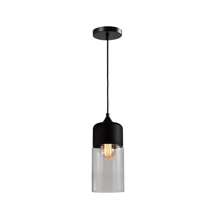Quvio Hanglamp Langwerpig Glas Zwart Quv5104l-black