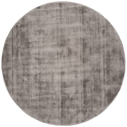 Veer Carpets - Karpet Viscose Rond Dark Grey ø200 cm
