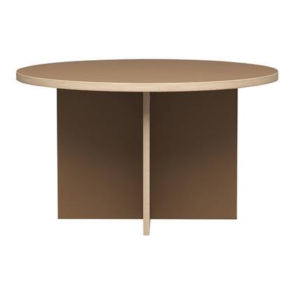 HKliving Dining Table Eettafel -Ø 130 cm - Brown