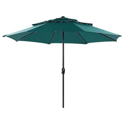 Beliani - BIBIONE - Parasol - Groen - 270 cm - Polyester