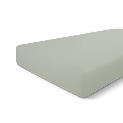 Byrklund - Hoeslaken - 100% katoen - 140x200 - Grijsgroen Wit