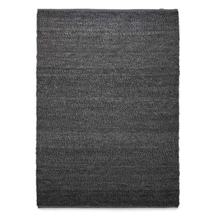 Nordic Weavers Wollen vloerkleed Lett - donkergrijs - 160x230 cm