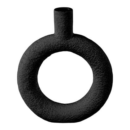 present time Ring Vaas Round - Zwart