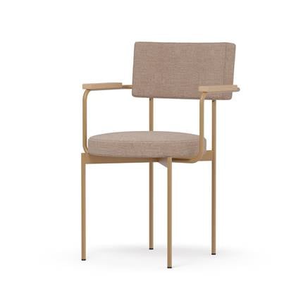 HKliving Eetkamerstoel met Armleuning - Morden - Beige