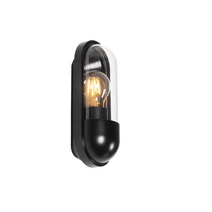 QAZQA Moderne buiten wandlamp IP54 - Stockholm Zwart