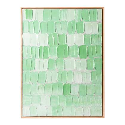 HKliving Framed Painting Abstract Schilderij - 100 x 75 cm