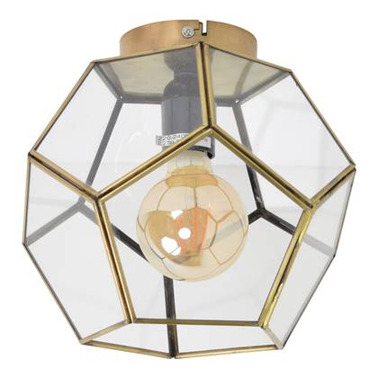 Plafondlamp Geo Ø20 x 20 brass antique