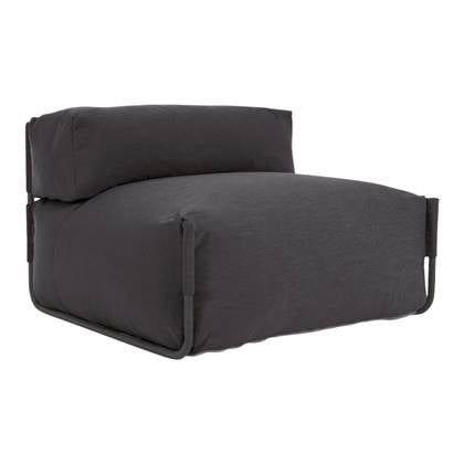 Kave Home Square Lounger - Donkergrijs - D 101 x B 101 x H 65 cm