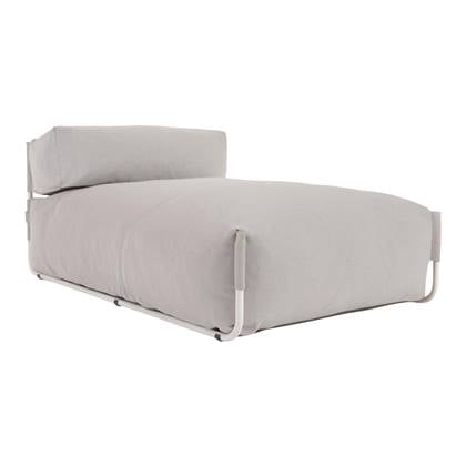 Kave Home Square Lounger - Lichtgrijs - D 165 x B 101 x H 65 cm