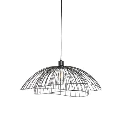 QAZQA Hanglamp pua Zwart Design D 66cm