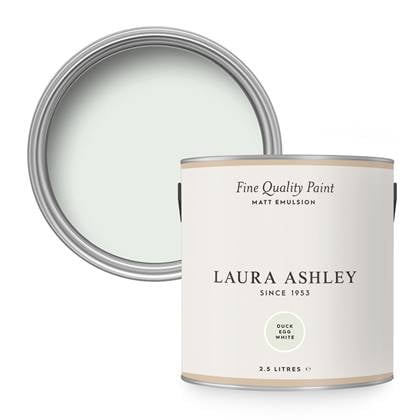 Laura Ashley Duck Egg White Muurverf - 2,5 Liter - Blauw - Mat