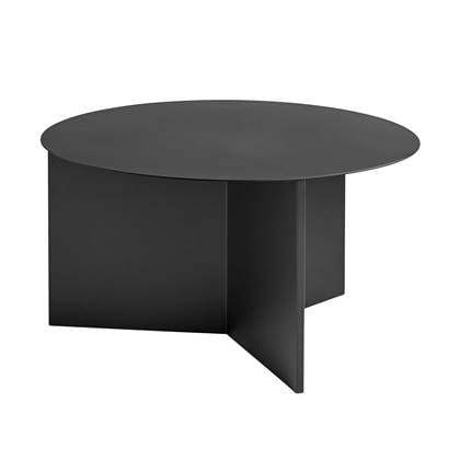 HAY Slit Table Round XL Bijzettafel - Ø 65 cm - Zwart