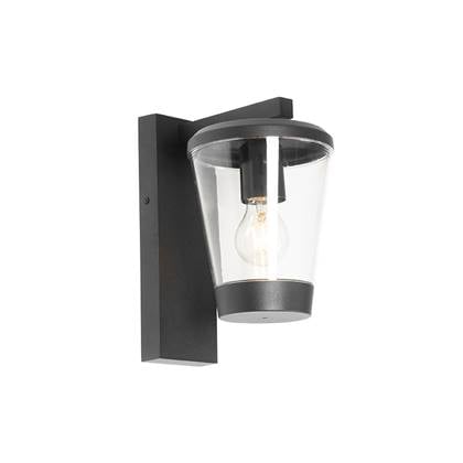 QAZQA Moderne buiten wandlamp IP44 - Joren Zwart