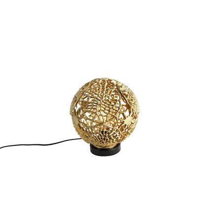 QAZQA Art deco tafellamp met zwart - Maro Goud