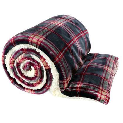 Unique Living | Larsson plaid 150x200cm dark grey Grijs