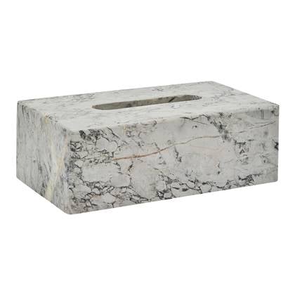Aquanova Nero Tissuehouder - Alba Wit, Zwart