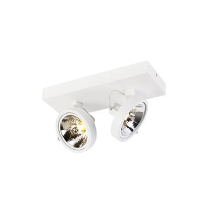 QAZQA Design spot verstelbaar 2-lichts - Go Wit