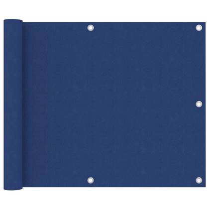 vidaXL Balkonscherm 75x400 cm oxford stof blauw