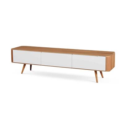 Gazzda Ena lowboard houten tv meubel naturel 180 x 42 cm