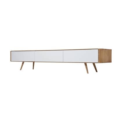 Gazzda Ena lowboard houten tv meubel naturel - 225 x 42 cm