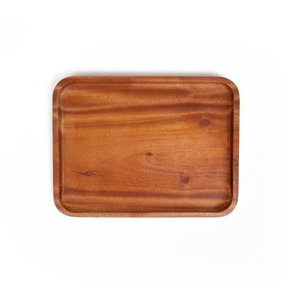 Khaya houten dienblad voor aperitief of digestief 26 x 20 cm