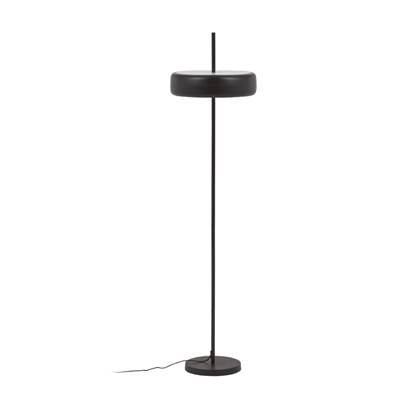 Kave Home - Metalen vloerlamp Francisca afgewerkt met zwart glas