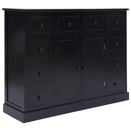 vidaXL Dressoir Zwart