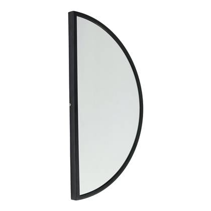 Loft42 Mirror Spiegel Half Rond Zwart Metaal 60x31