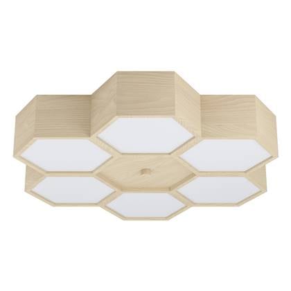 EGLO Mirlas Plafondlamp - Bruin/Wit Bruin, Wit