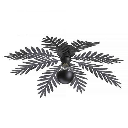 i-Lumen Plafondlamp Palm 8 bladen Ø 65 cm zwart