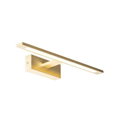 QAZQA Wandlamp messing 41,5 cm incl. LED IP44 - Jerre Goud