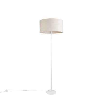 QAZQA Vloerlamp simplo - CrÃ¨me - Modern - H 1630mm