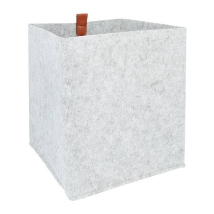 QUVIO Organizer vierkant - 23 x 26,5 cm - Vilt - Grijs