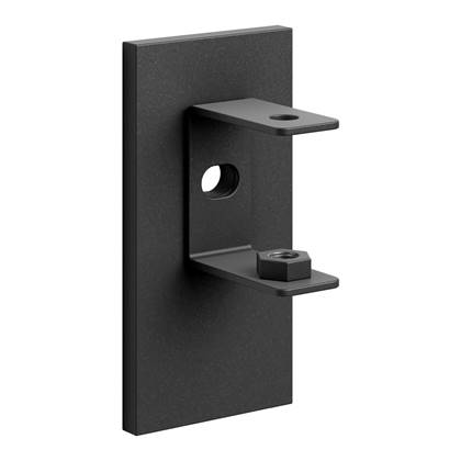 Zack Linea Wandhouder voor Lijmbevestiging - 2 st. Zwart
