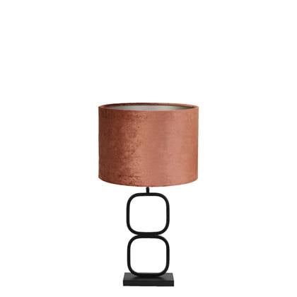 Light & Living Tafellamp Lutika|Gemstone - Zwart|Terra - Ø30x67cm afbeelding