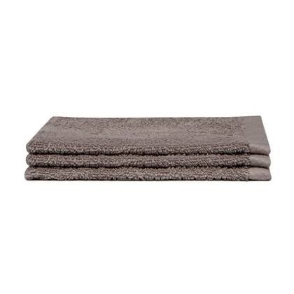 Seahorse Pure Washand - 3 stuks Grijs
