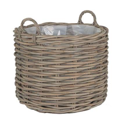 Sweet Living  Rotan Plantenmand Greywash - Ø56xH47 cm